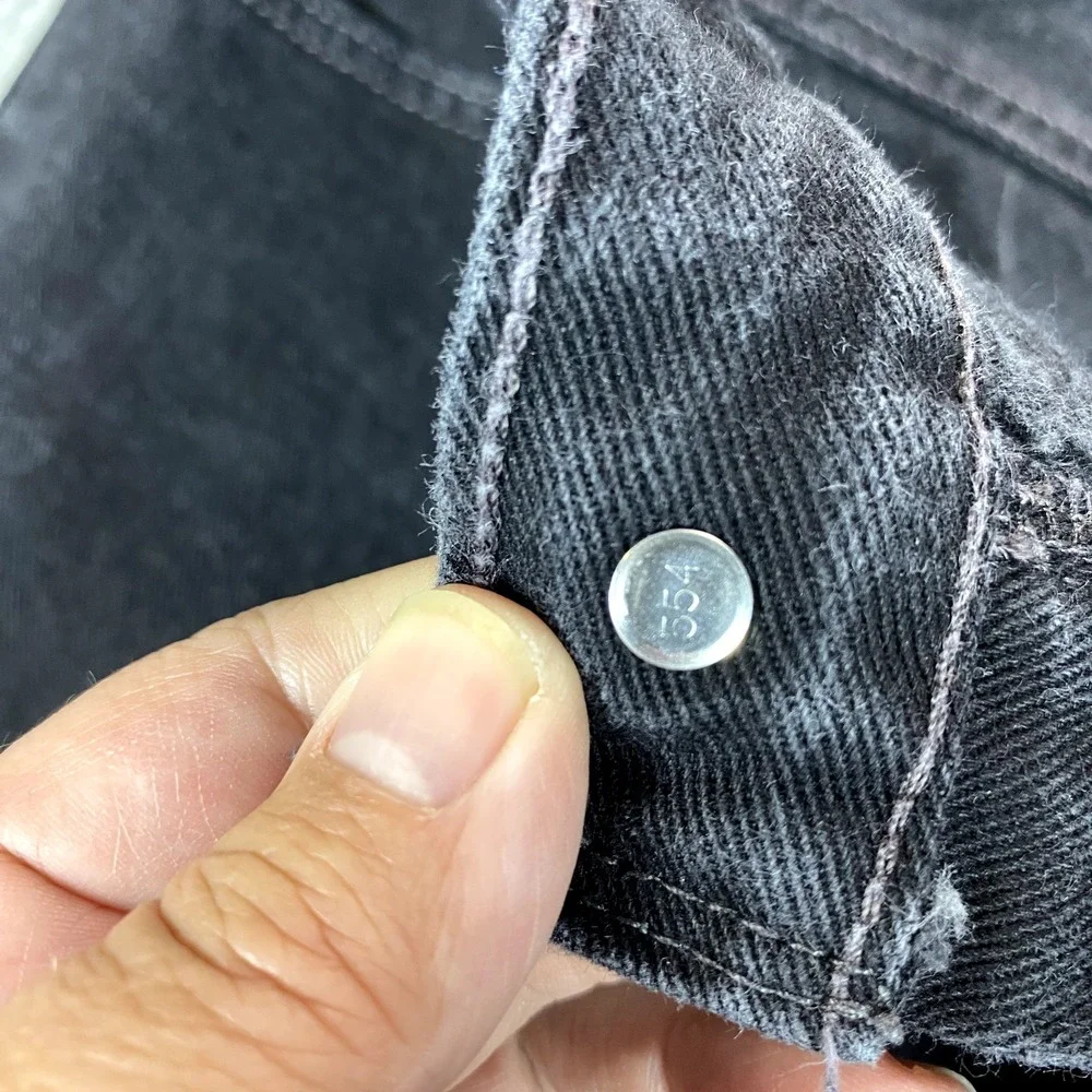 Vintage Levis 550 Jeans Mens 36X32 (33X31) Black USA Made Y2K Loose Straight Leg
